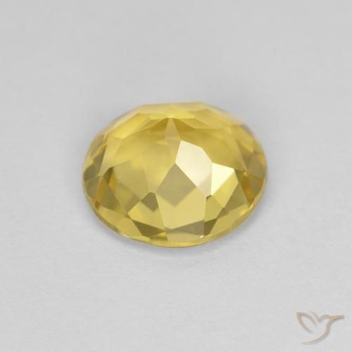 Berilo Amarelo Toscana Natural 1.44ct, Redondo, VVS