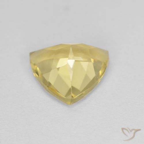 Berilo Medium Light-Yellow Natural 1.45ct, Trilhão, VVS