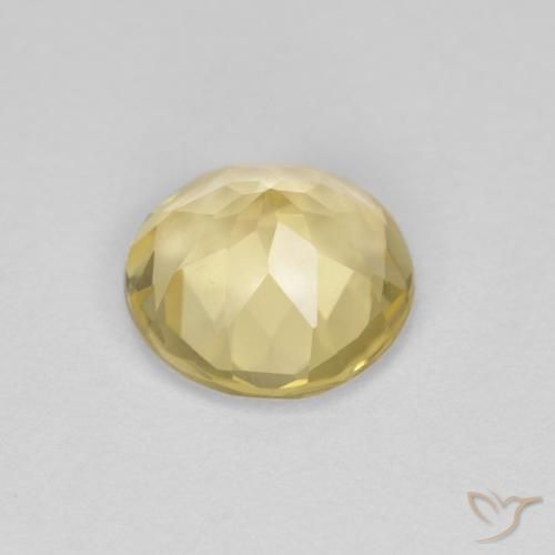 Berilo Amarelo Dourado Claro Natural 1.55ct, Redondo, VVS
