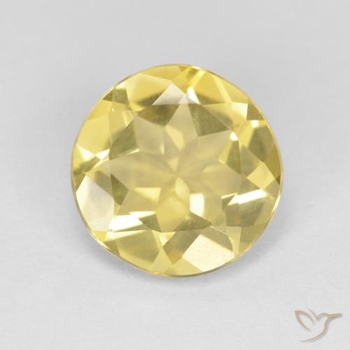 1.94ct Natural Amarelo Toscana Berilo, Redondo, VVS