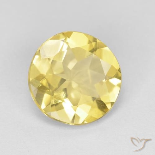 Berilo Amarelo Toscana Natural 1.94ct, Redondo, VVS