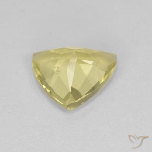 Berilo amarelo quente Natural 1.24ct, Trilhão, VVS-VS