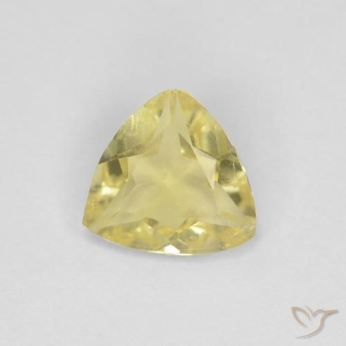 0.81ct Natural Luz amarela Berilo, Trilhão, VVS-VS