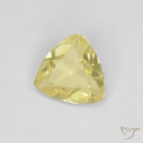 Berilo Luz amarela Natural 0.81ct, Trilhão, VVS-VS