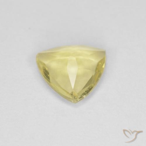 Berilo Luz amarela Natural 0.81ct, Trilhão, VVS-VS