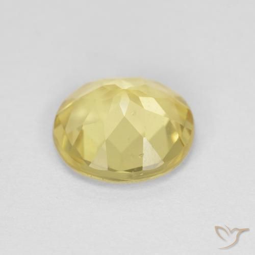 Berilo amarelo quente Natural 1.45ct, Redondo, VVS-VS