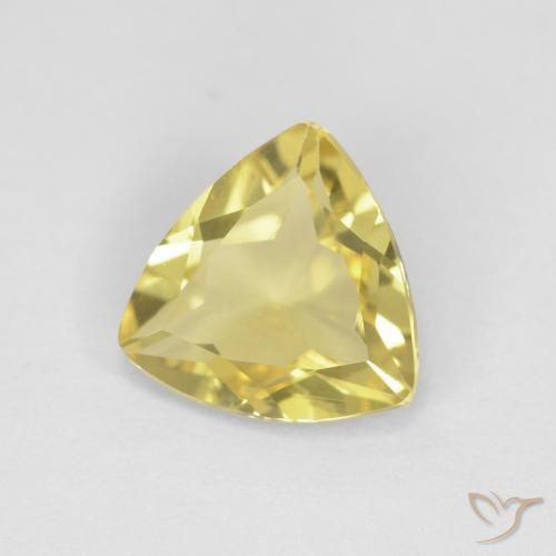 Berilo Amarelo Dijon muito claro Natural 1.22ct, Trilhão, VVS-VS