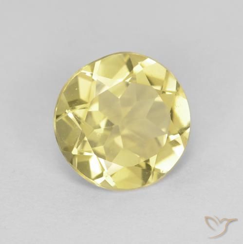 Berilo Medium Light-Yellow Natural 1.61ct, Redondo, VVS-VS
