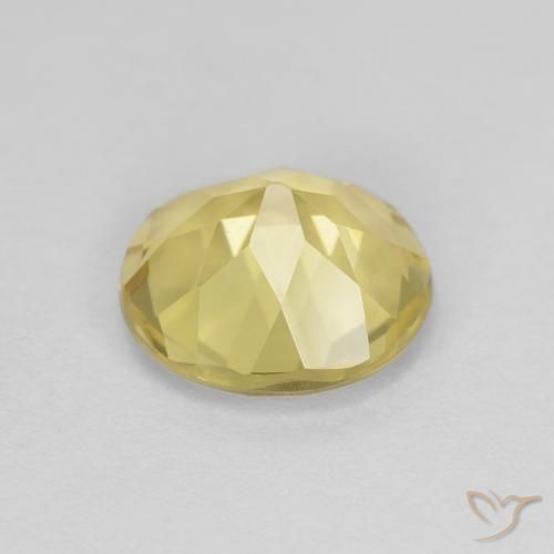 Berilo Medium Light-Yellow Natural 1.61ct, Redondo, VVS-VS