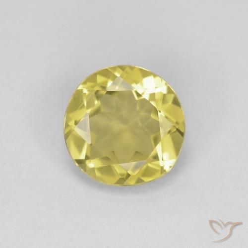 1.17ct Natural Amarelo Toscana Berilo, Redondo, VVS-VS