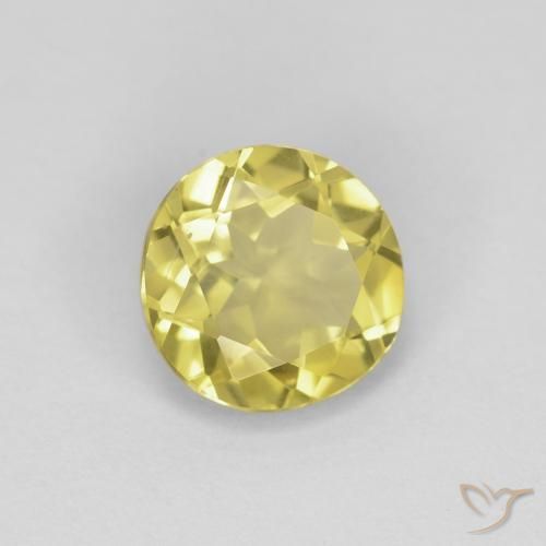 Berilo Amarelo Toscana Natural 1.17ct, Redondo, VVS-VS