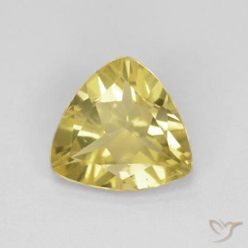 1.26ct Natural Amarelo Toscana Berilo, Trilhão, VVS-VS
