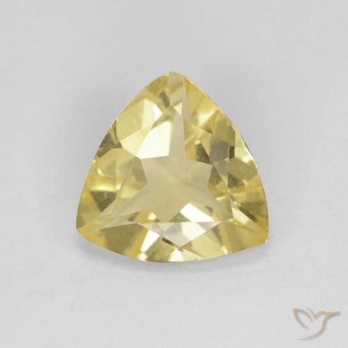 1.19ct Natural Luz amarela Berilo, Trilhão, VVS