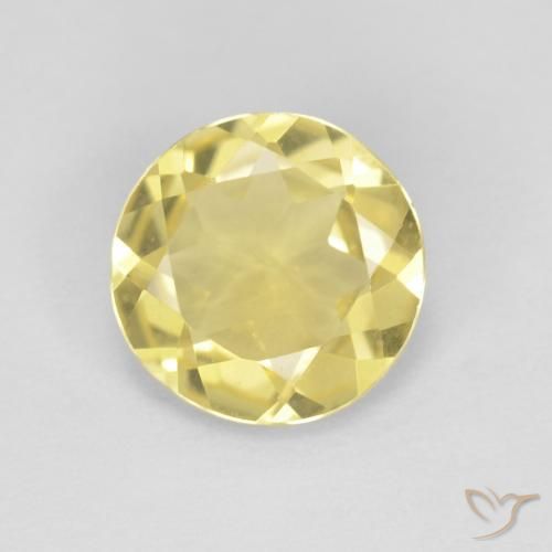 1.45ct Natural Amarelo Toscana Berilo, Redondo, VVS