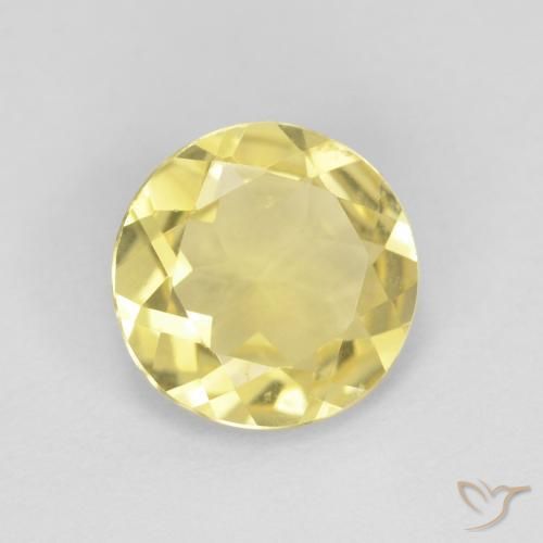 Berilo Amarelo Toscana Natural 1.45ct, Redondo, VVS