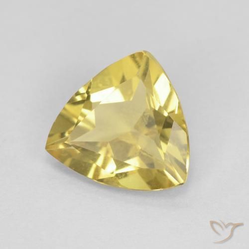 Berilo amarelo médio Natural 1.34ct, Trilhão, VVS