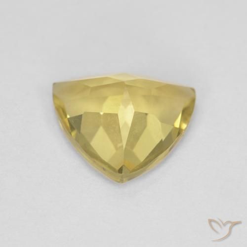 Berilo amarelo médio Natural 1.34ct, Trilhão, VVS