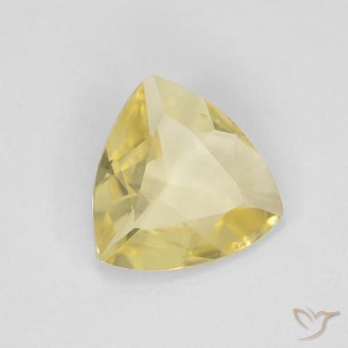 Berilo amarelo médio Natural 0.75ct, Trilhão, VVS