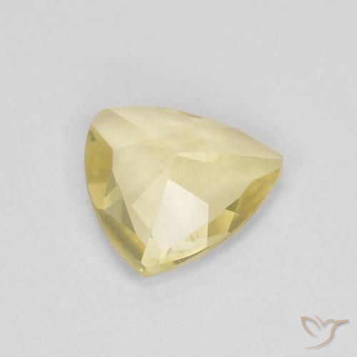 Berilo amarelo médio Natural 0.75ct, Trilhão, VVS