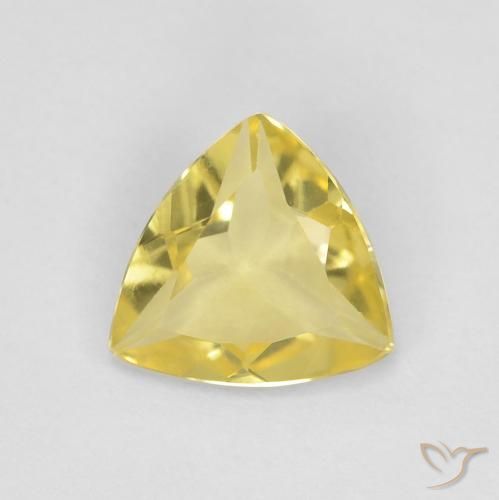 0.79ct Natural Amarelo Toscana Berilo, Trilhão, VVS