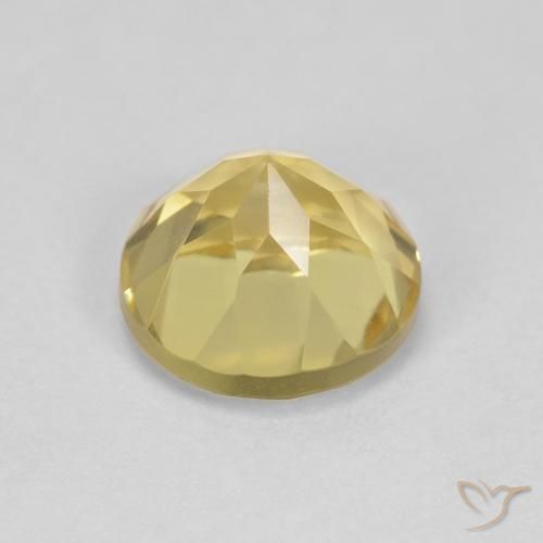 Berilo Amarelo claro Natural 1.42ct, Redondo, VS