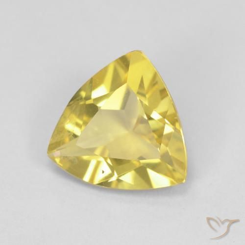 Berilo Medium Light-Yellow Natural 1.26ct, Trilhão, VS