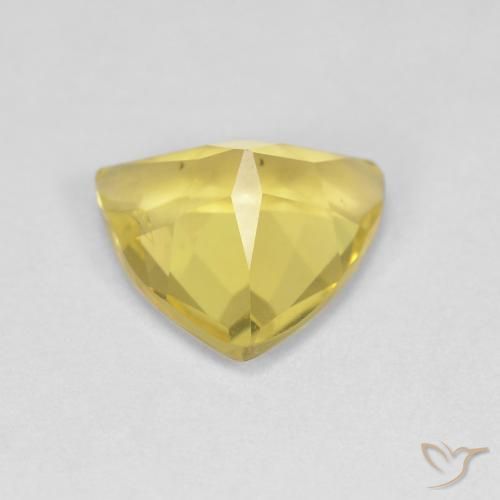 Berilo Medium Light-Yellow Natural 1.26ct, Trilhão, VS