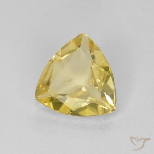 Berilo Medium Light-Yellow Natural 0.77ct, Trilhão, VS
