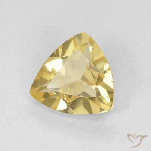 Berilo Luz amarela Natural 1.29ct, Trilhão, VVS-VS