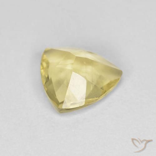 Berilo Medium Light-Yellow Natural 0.82ct, Trilhão, VS