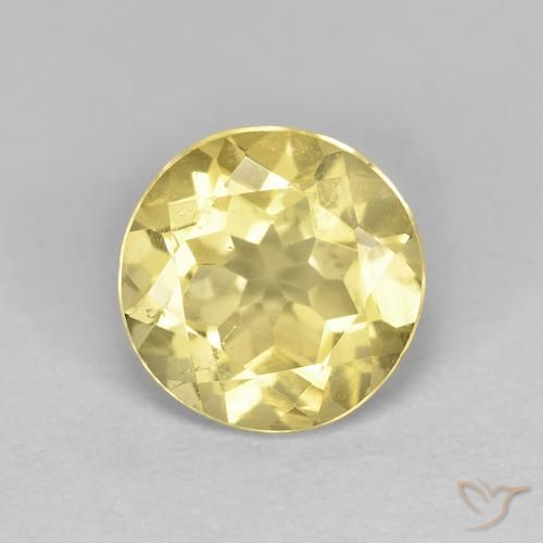 1.82ct Natural Amarelo Toscana Berilo, Redondo, VS