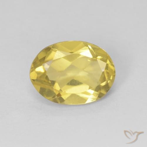 1.17ct Natural amarelo médio Berilo, oval, VS