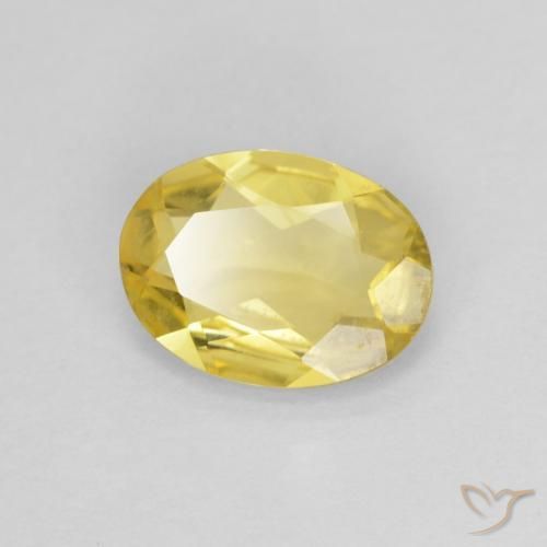 0.86ct Natural Amarelo Toscana Berilo, oval, VS
