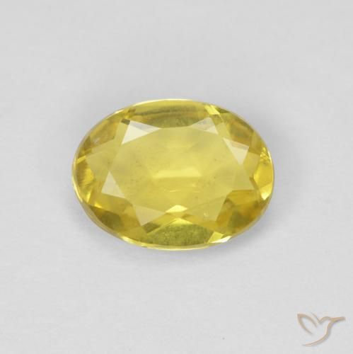 0.95ct Natural Amarelo Toscana Berilo, oval, VS