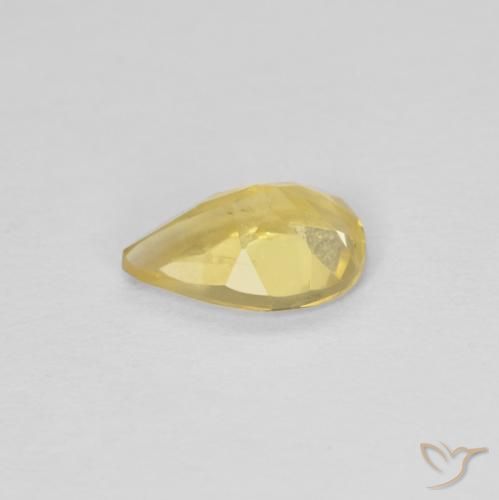 Berilo Laranja Dourada Natural 0.50ct, Formato de pêra, VS