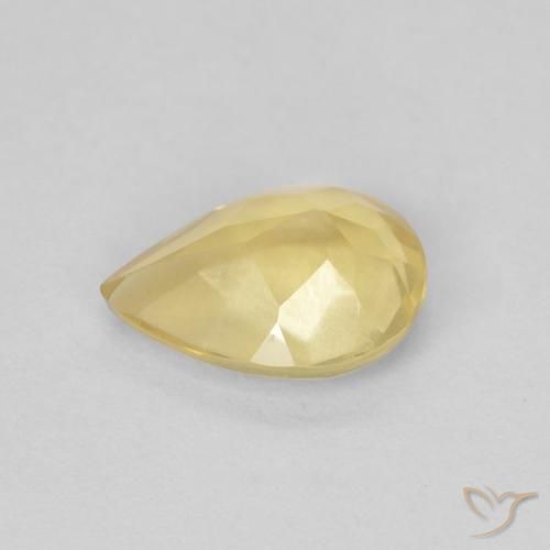 Berilo Luz Dourada Natural 0.97ct, Formato de pêra, VVS