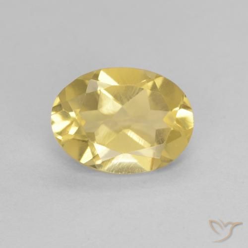 1.17ct Natural Luz amarela Berilo, oval, VVS
