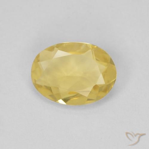 Berilo Amarelo Dourado Claro Natural 0.85ct, oval, VVS