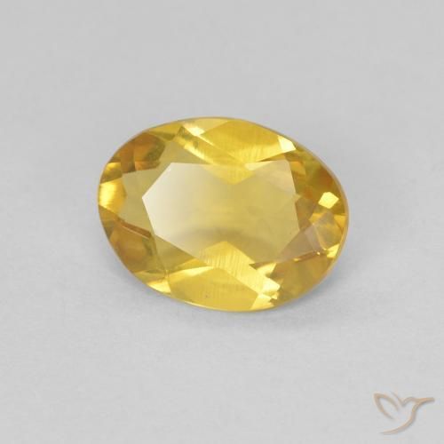 Berilo Amarelo escuro Natural 0.94ct, oval, VVS