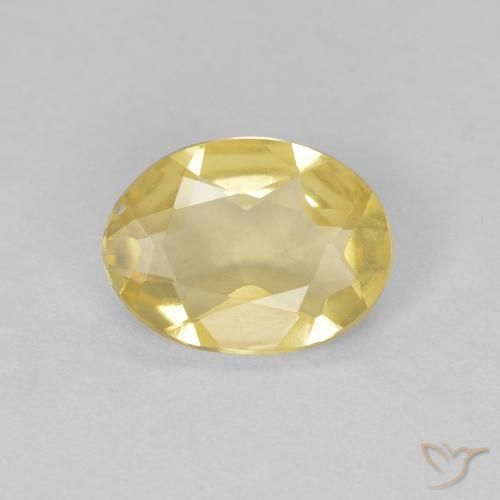 0.82ct Natural Luz Dourada Berilo, oval, VVS
