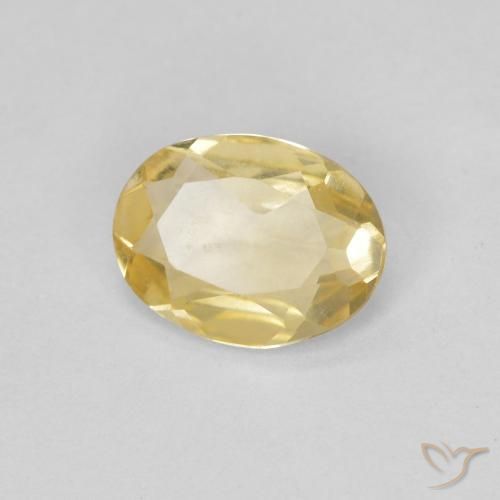 0.84ct Natural Luz Dourada Berilo, oval, VVS