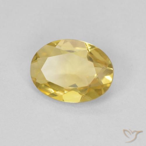 Berilo Amarelo Dourado Claro Natural 0.97ct, oval, VVS