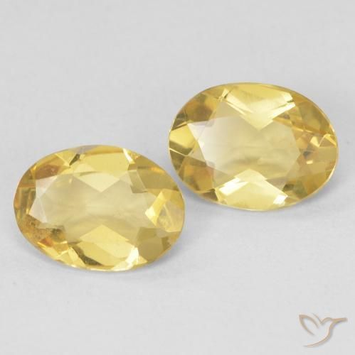 Pedras preciosas de Berilo Amarelo Toscana natural de 1.68 ct, oval, VVS-VS