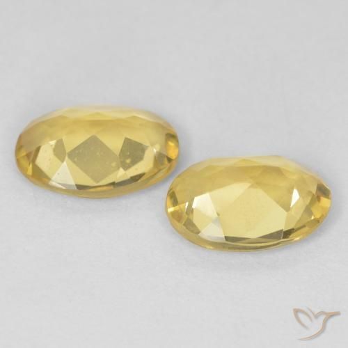 Pedras preciosas de Berilo Amarelo Toscana natural de 1.68 ct, oval, VVS-VS