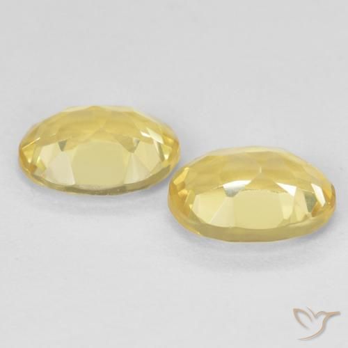 Pedras preciosas de Berilo Amarelo Dourado Claro natural de 2.31 ct, oval, VVS-VS