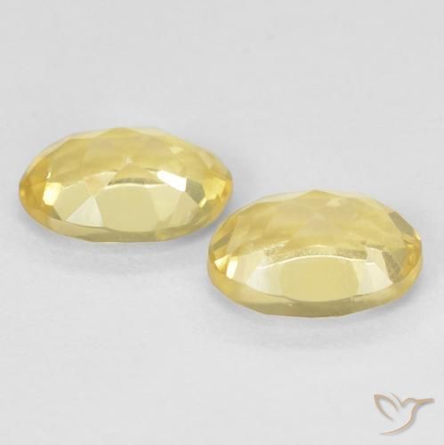 Pedras preciosas de Berilo Luz Dourada natural de 1.43 ct, oval, VVS-VS