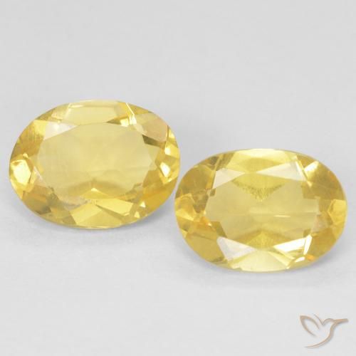 Pedras preciosas de Berilo Luz Dourada natural de 2.13 ct, oval, VS