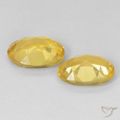 Pedras preciosas de Berilo Luz Dourada natural de 2.13 ct, oval, VS