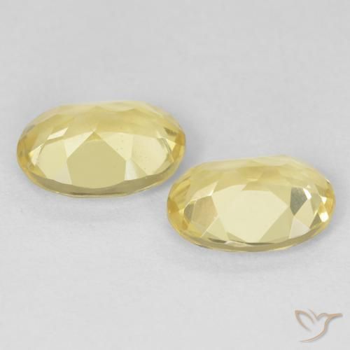 Pedras preciosas de Berilo Luz Dourada natural de 2.13 ct, oval, VS