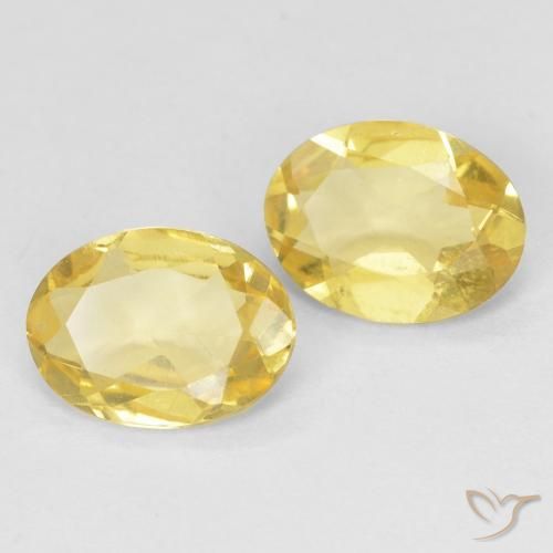 Pedras preciosas de Berilo Luz Dourada natural de 1.77 ct, oval, VS